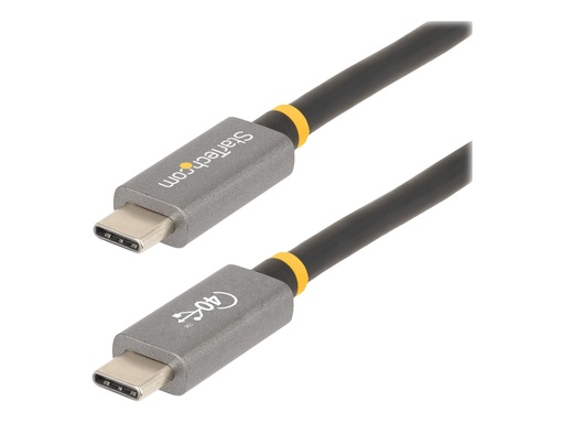 [CC1M-40G-USB-CABLE] StarTech.com 1 m USB4 Kabel, USB-IF zertifiziertes USB C Kabel, 40Gbit/s - USB-Kabel - 24 pin USB-C (M)