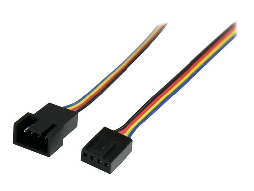 [FAN4EXT12] StarTech.com 30cm 4 Pin Molex Lüfter Verlängerungskabel - St/Bu - 4 Pin PWM Lüfterkabel Verlängerung - Verlängerungskabel für Lüfterspannungsversorgung - 4-polig PWM (M)