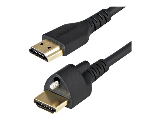 [HDMM2MLS] StarTech.com 2m High Speed HDMI Kabel - 4K 60Hz HDR - HDMI-2.0-Monitorkabel mit Verriegelungsschraube für sichere Verbindung - HDMI-Kabel mit Ethernet - St/St (HDMM2MLS)