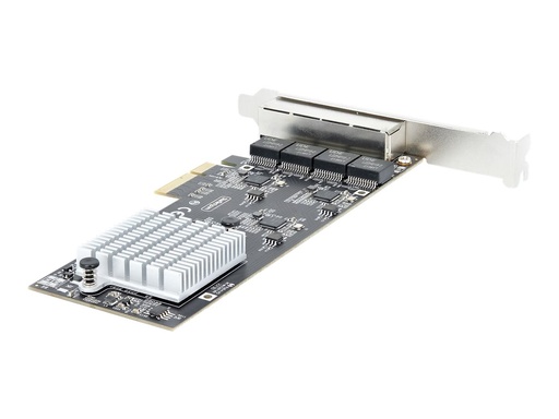 [PR42GI-NETWORK-CARD] StarTech.com 4-Port 2.5Gbps NBASE-T PCIe Network Card, Intel I225-V Chip, Quad Port Computer Network Card, Multi-Gigabit NIC, PCI Express Server LAN Card, Desktop Ethernet Interface Card, PCI Express 2.0 (PR42GI-NETWORK-CARD)