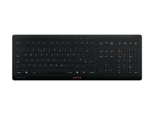 [JK-8552GB-2] Cherry STREAM PROTECT - Tastatur - kabellos - 2.4 GHz