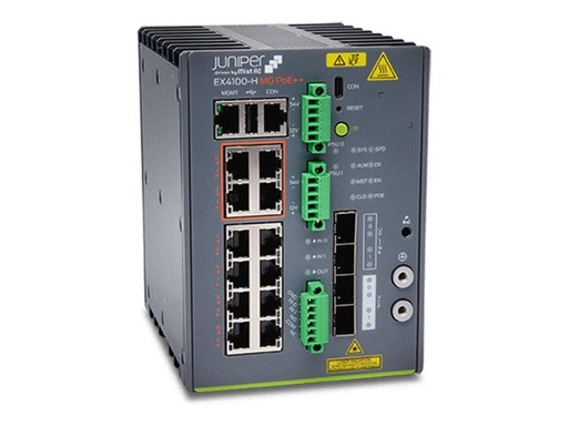 [EX4100-H-12MP-DC] Juniper EX Series EX4100-H - Switch - L3 - managed - 8 x 10/100/1000Base-T + 4 x 100/1000/2.5G + 4 x 10 Gigabit (Uplink)