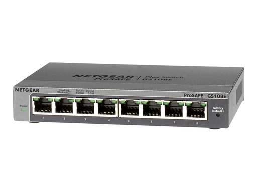 [GS108E-300PES] Netgear Plus GS108Ev3 - Switch - unmanaged