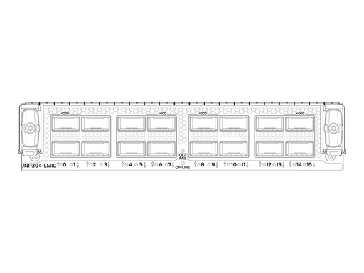 [MX304-LMIC16-BASE] Juniper Erweiterungsmodul - Modular Interface Card (MIC)