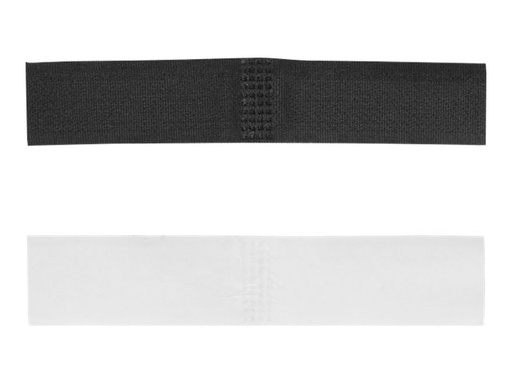 [19098] Delock Kabelhalter - selbstklebend, L 110 mm x W 20 mm - 11 cm - Schwarz (Packung mit 10)