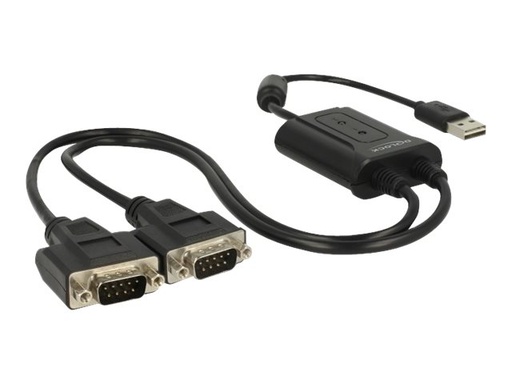 [63950] Delock USB 2.0 to 2 x serial RS-232 - Serieller