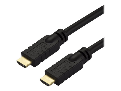 [HD2MM10MA] StarTech.com 10m(30ft) HDMI 2.0 Cable, 4K 60Hz Active HDMI Cable, CL2 Rated for In Wall Installation, Long Durable High Speed Ultra-HD HDMI Cable, HDR 10, 18Gbps, Male to Male Cord, Black - Al-Mylar EMI Shielding (HD2MM10MA)