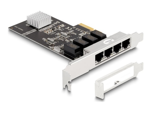 [88618] Delock Netzwerkadapter - PCIe 2.0 x4 Low-Profile