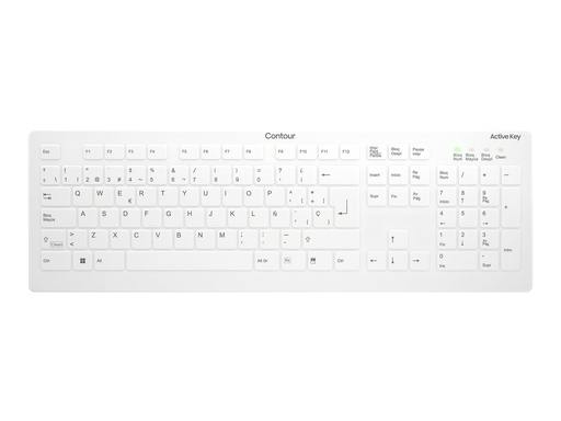 [AK-C8112-FUS-W/ES] Cherry Contour Active Key QuickClean AK-C8112 - Tastatur