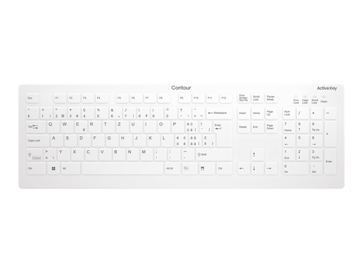 [AK-C8112-FU1-W/CH] Cherry Contour Active Key QuickClean AK-C8112 - Tastatur