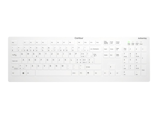 [AK-C8112-FUS-W/CH] Cherry Contour Active Key QuickClean AK-C8112 - Tastatur