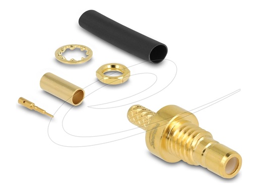 [91787] Delock SMB Bu. zum Crimpen RG-174/RG-316 mit schrumpfschlau