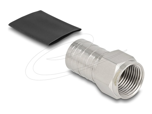 [91779] Delock F Stecker zum Crimpen RG-6 mit Schrumpfschlauch