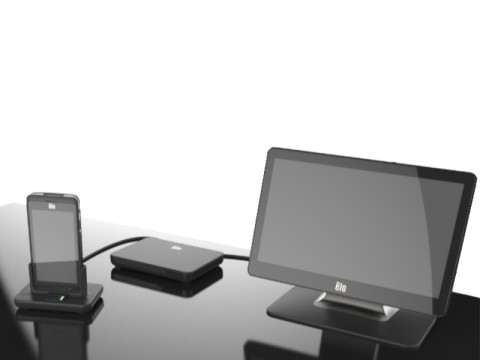 [M50-Workstation-Set] Elo Touch Solutions M50 Mobile to Fixed Workstation - 5.5" Android 10 Handheld Dock Erweiterungsbox