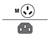 [95ACC1284] Datalogic Stromkabel - IRAM2073 (GB2099) (M)