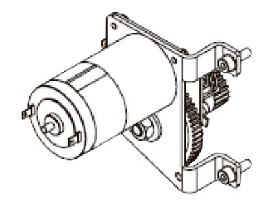 [G57468M] Zebra Bandzufuhr Gleichstrommotor linkshändig