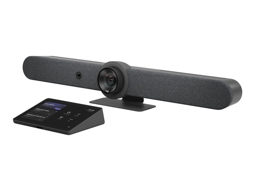 [TAPRBGMSTAPP] Logitech Rally Bar + Tap Cat5E Graphite Bundle for Microsoft Teams Rooms - Kit für Videokonferenzen (Videoleiste, Touch-Controller)