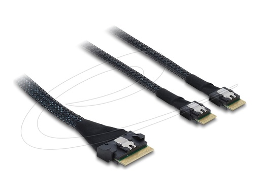 [82189] Delock Internes SAS-Kabel - 8i Slim SAS (SFF-8654)