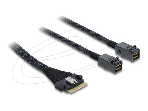 [82156] Delock Internes SAS-Kabel - 8i Slim SAS (SFF-8654)