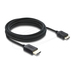 [81689] Delock Ultra High Speed - HDMI-Kabel - HDMI männlich zu 19 pin mini HDMI Type C männlich - 3 m - dreifach abgeschirmtes Koaxialkabel - Schwarz - 8K60Hz (7680 x 4320)