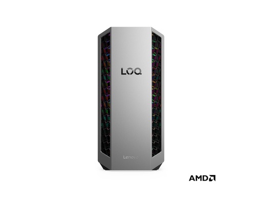 [91DF002EGF] Lenovo LOQ 26ADR10 91DF - Tower - Ryzen 7 8745HX / 3.6 GHz - RAM 16 GB - SSD 1 TB - NVMe - GeForce RTX 5060 - 1GbE, Bluetooth 5.2, Wi-Fi 6 - WLAN: 802.11a/b/g/n/ac/ax, Bluetooth 5.2 - Win 11 Home - Monitor: keiner - luna grau (vorderer Rahmen)