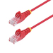 [N6PAT25CMRDS] StarTech.com Red Slim Cat6 Ethernet Cable - Kabel - Netzwerk