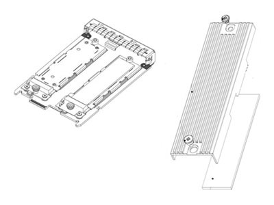 [490-BLDD] Dell Single - Interposer-Platte - M.2 Card