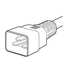 [CBL-PWRC21RL-C20JP] Juniper Power Cord AC Japan C21 Right-angle -long to IEC-C20 - Kabel - 4,5 m