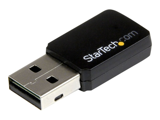 [USB433WACDB] StarTech.com USB 2.0 AC600 Mini Dual Band Wireless-AC Network Adapter - 1T1R 802.11ac WiFi Adapter - 2.4GHz / 5GHz USB Wireless (USB433WACDB)