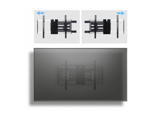 [65SAP2-TV-WALL-MOUNT] StarTech.com Befestigungskit (Wandmontage, 2 vertikale Haltebügel) - neigbar - für Flachbildschirm - flaches Profil, VESA 600x400, 45 kg - Aluminium, Stahl - Schwarz, Silber - Bildschirmgröße: 81.3-165.1 cm (32"-65")