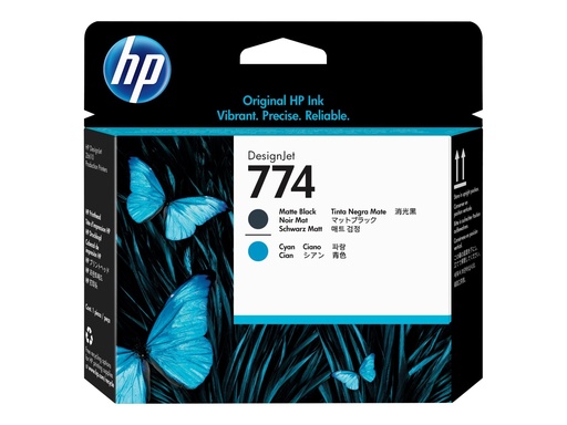 [P2W01A] HP 774 - Cyan, mattschwarz - Druckkopf - für DesignJet Z6610 Production