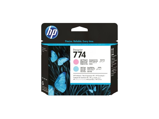 [P2V98A] HP 774 - Hellmagentafarben, Cyan - Druckkopf