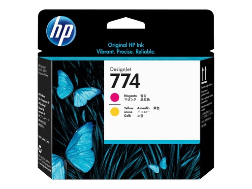 [P2V99A] HP 774 - Gelb, Magenta - Druckkopf - für DesignJet