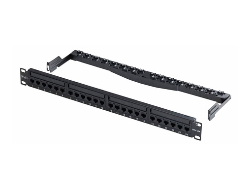 [C6PANELUTP241UFT] StarTech.com Patch Panel - Rack montierbar, geeignet für Wandmontage - CAT 5e/6 - UTP - Schwarz - 1U - 48.3 cm (19")