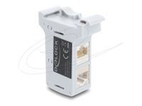 [91064] Delock Netzwerkkoppler - RJ-45 (W) zu RJ-45 (W)