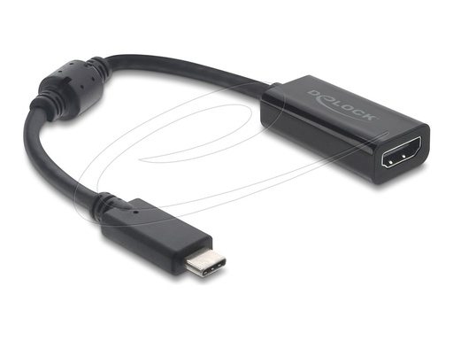 [61085] Delock Adapterkabel - USB-C männlich zu HDMI männlich - 15 cm - Schwarz - 8K60Hz (7680 x 4320)