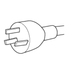 [CBL-PWRC21-CN] Juniper Power Cord AC China C21 straight to GB2099-1