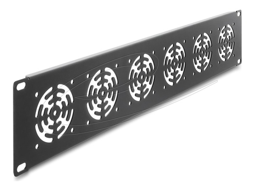 [67415] Delock 19" Rackblende für 6 Lüfter 60 x 60 mm dunkelgrau