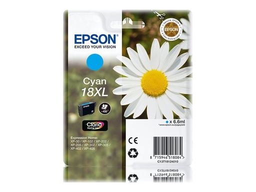 [C13T18124020] Epson 18XL - XL - Cyan - original - Blister mit