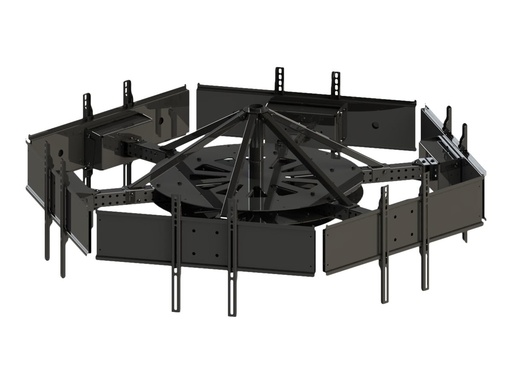 [DST942-6] Peerless AV Multi-Display DST942-6 - Befestigungskit (Adapterplatte, Befestigungsteile, 6 Teleskoparme, Montagenabe)