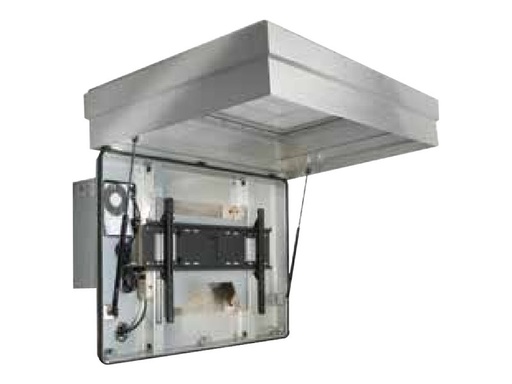 [FPE47FH-EU-S] Peerless Indoor/Outdoor Protective Enclosures FPE47FH-EU-S - Gehäuse - für Flachbildschirm - kaltgewalzter Stahl, Temperglas - Stone Grey - Bildschirmgröße: 116.8 cm-119.4 cm (46"-47")