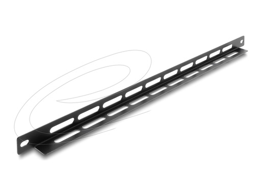[67460] Delock Kabelführungsplatte für Schaltschrank - L-shaped, 22 mm, with cable tie fastening - Schwarz - 0.5U - 48.3 cm (19")