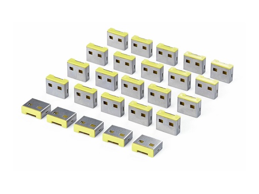 [25P-USB-A-BLOCKER] StarTech.com Startech - Schutzumschlag - USB-A, snap-in, wiederverwendbar (Packung mit 25)