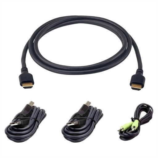 [2L-7D02UH21X4] ATEN Secure KVM cable kit 1x Ultra High Speed HDMI Cable - Kabel-/Adapterset - Audio/Multimedia