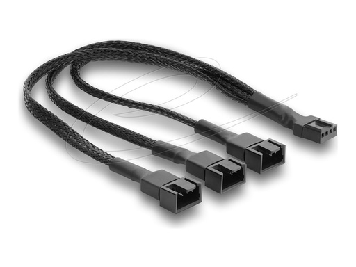 [91366] Delock Netzsplitter für Lüfter - 4-polig PWM (W)