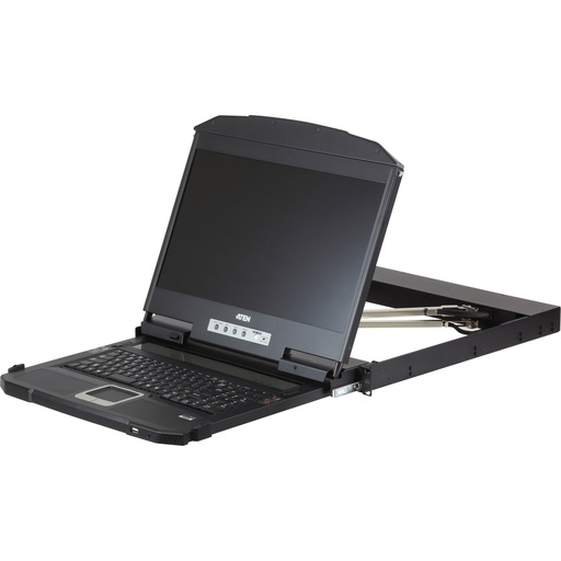 [CL3800NW-ATA-FG] ATEN CL3800NW Konsole F USB HDMI DVI VGA Tastatur Französisch Full HD - KVM-Konsole - DVI