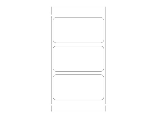 [880175-025D] Zebra Z-Perform 1000D - Papier - permanenter Klebstoff - 50.8 x 25.4 mm 2580 Etikett(en) (1 Rolle(n)