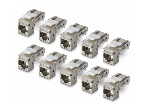 [C6AKEYTLSTP9010PK] StarTech.com CAT6A KEYSTONE JACK 10-PACK - Netzwerk - CAT 6a