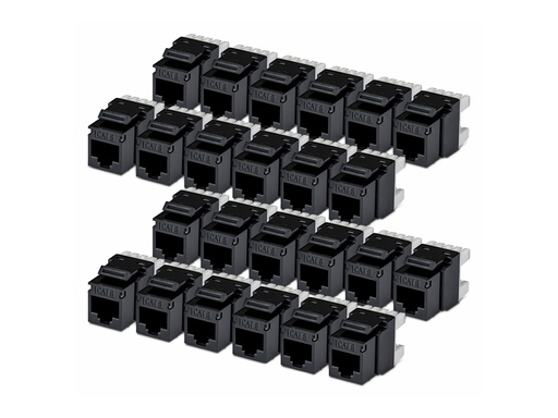 [C6KEY110180BK24PK] StarTech.com CAT6 KEYSTONE JACK 24-PACK - Netzwerk - CAT 6