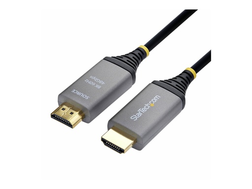 [8K-A-15M-HDMI-CABLE] StarTech.com Startech - Ultra High Speed - HDMI-Kabel - HDMI männlich zu HDMI männlich - 15 m - Hybrid Kupfer/Kohlefaser - Schwarz - Active Optical Cable (AOC)